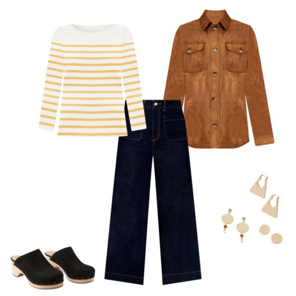 Loft Stripped Boatneck Tee - Picture 2 of 6